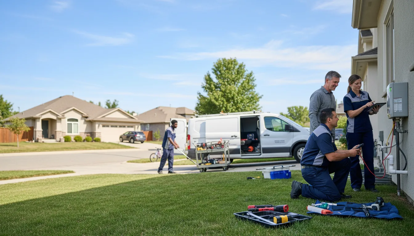 Tankless water heater service in Hamilton, TX